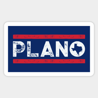 Retro Plano, Texas // Vintage Plano DFW Metroplex Hometown Magnet